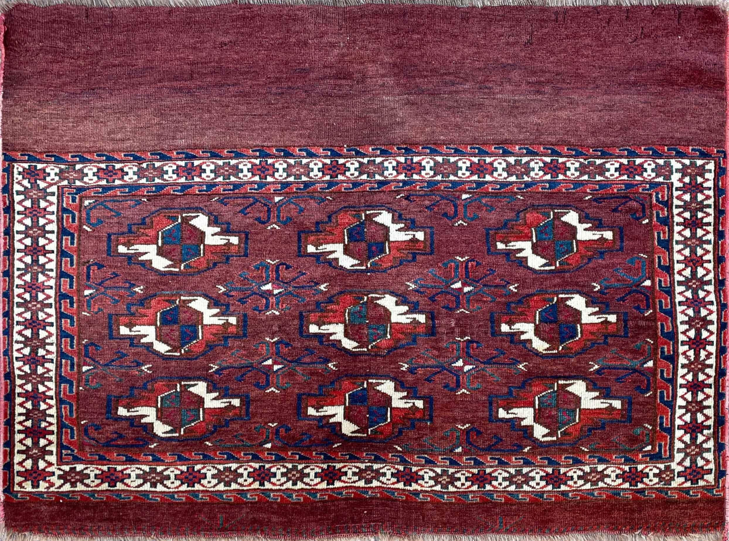 Tribal Antique Tekke Torba Turkoman Rug For Sale