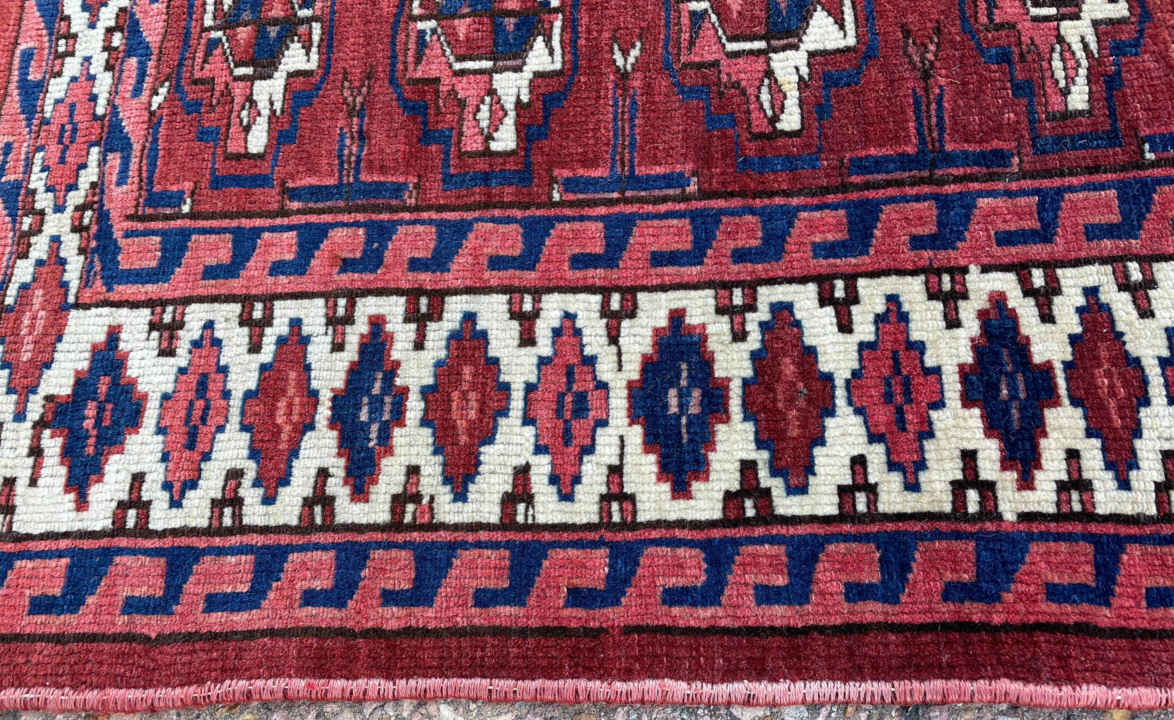 Central Asian Antique Tekke Torba Turkoman Rug For Sale