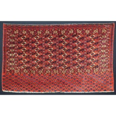 Antique Tekke Turkmen Chuval with 'Aina' Guls