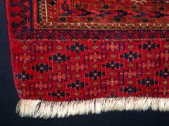 Antique Tekke Turkmen Chuval With Salor Design, Great Colour, Late 19th Century