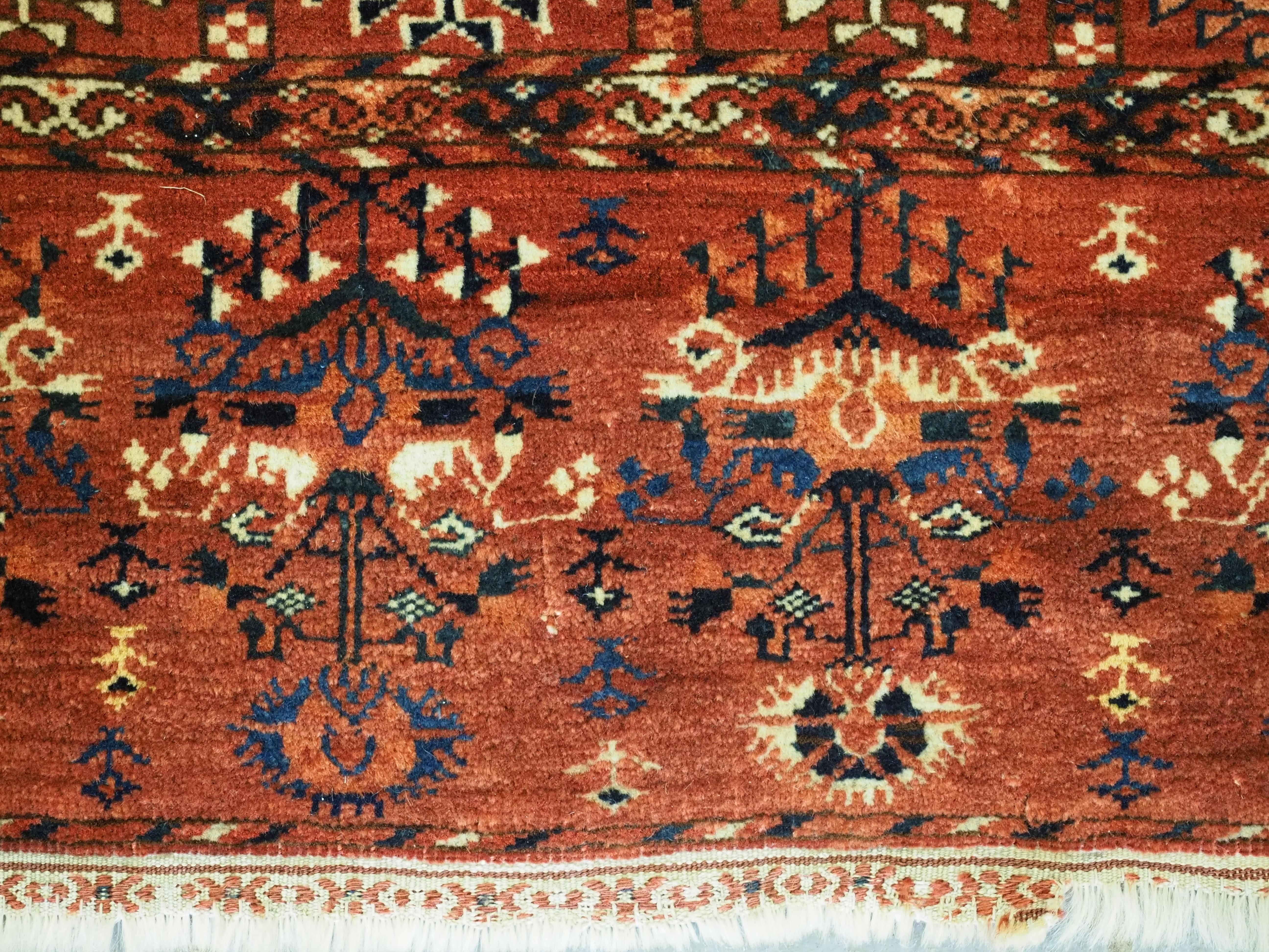 Antiker Tekke Turkmen 'Dip Khali' Teppich aus Turkmen im Angebot 2