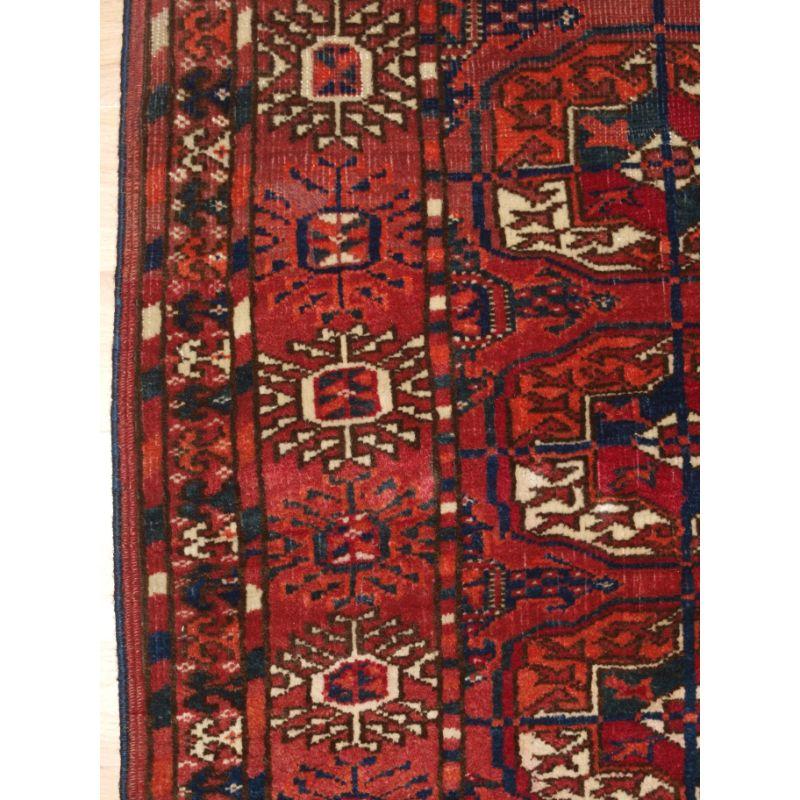 19th Century Antique Tekke Turkmen ‘Dip Khali’ Rug of Small Size