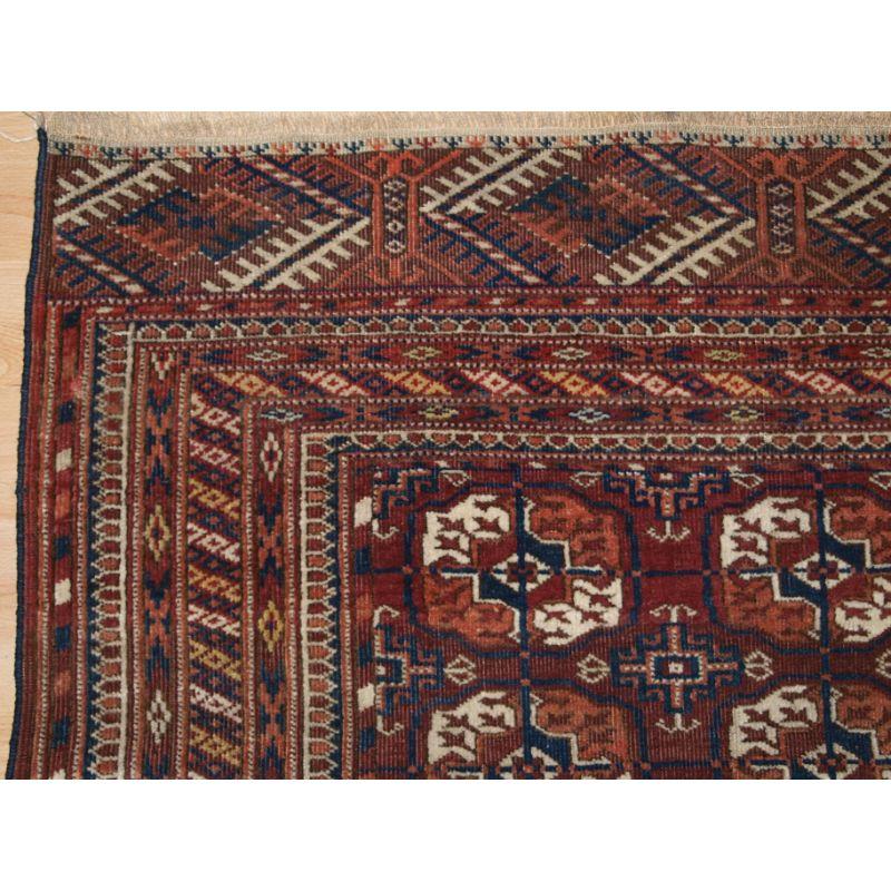 Antique Tekke Turkmen ‘Dip Khali’ Rug R-1577 In Good Condition For Sale In Moreton-In-Marsh, GB