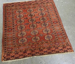 Antique Tekke Turkmen Dowry Rug, Fine Weave And Soft Colour, Circa 1900