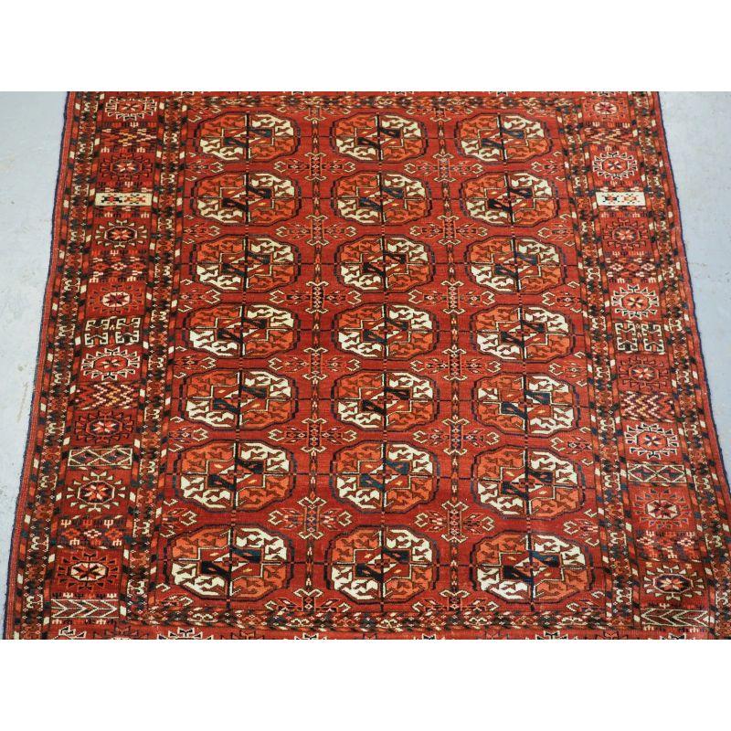 19th Century Antique Tekke Turkmen Dowry Rug For Sale