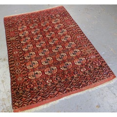 Antique Tekke Turkmen 'Dowry' Rug, Small Size & Very Fine Weave, Circa 1870/80
