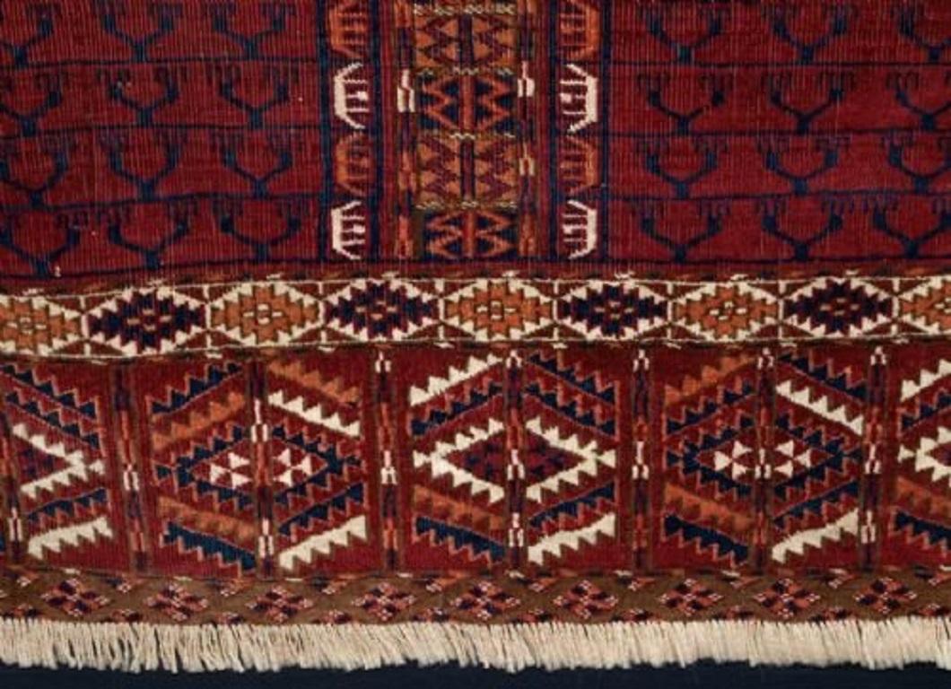 20th Century Antique Tekke Turkmen Ensi, Deep Red Colour, Circa 1900