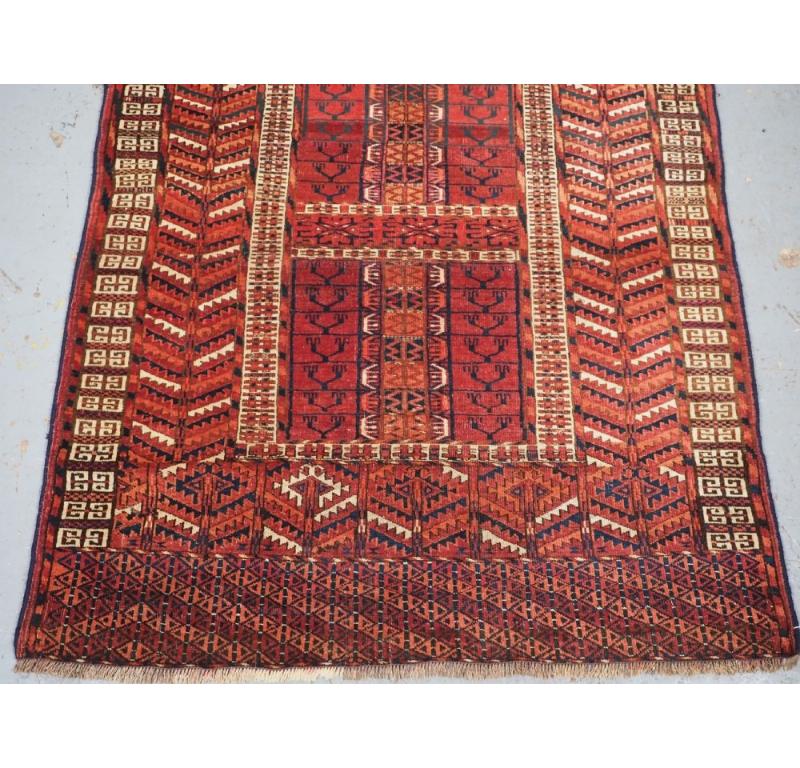 Tribal Antique Tekke Turkmen 'Ensi' Door Rug, Circa 1880 For Sale