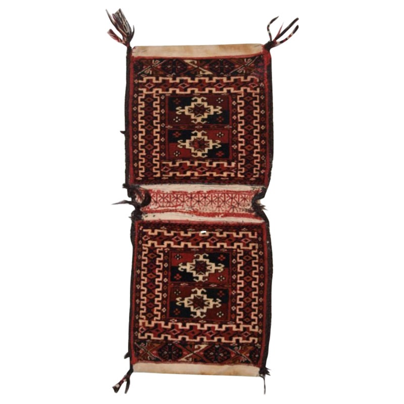 Antique Tekke Turkmen Khorjin 'Saddle Bag'