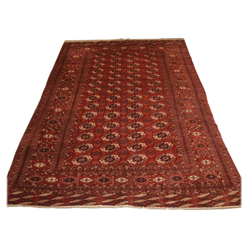 Antico tappeto principale Tekke Turkmen, 1900 circa