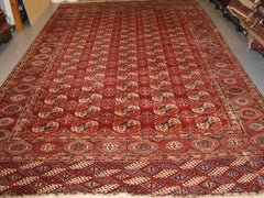 Antique Tekke Turkmen Main Carpet of Large Size