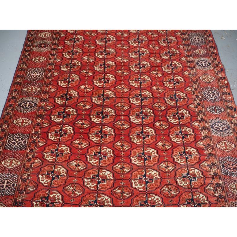 Tapis turc Tekke ancien, petite taille, vers 1890 Excellent état - En vente à Moreton-In-Marsh, GB