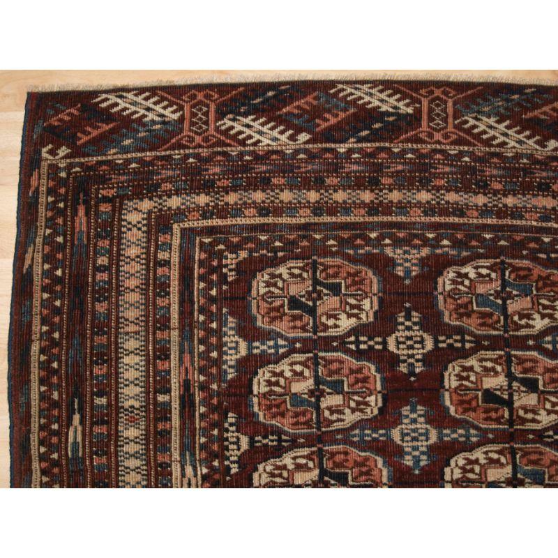 Antiker Tekke-Turkmenen-Teppich im Classic-Design (Turkmenisch) im Angebot
