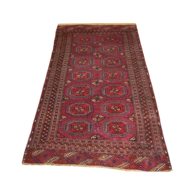 Tappeto antico Tekke Turkmen di piccole dimensioni R-1813 in vendita
