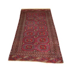 Antique Tekke Turkmen Rug of Small Size R-1813