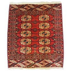 Tapis turkmène Tekke de très petite taille, vers 1900