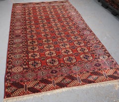 Antique Tekke Turkmen Rug, Superb Colour, Cochineal Highlights, Circa 1900