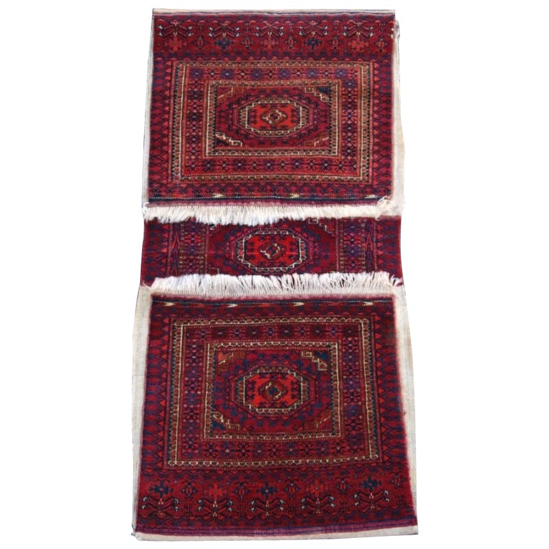 Ancien sac de selle turkmène Tekke en vente