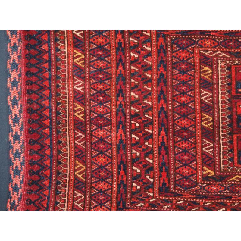 19th Century Antique Tekke Turkmen Torba, Original Condition, Good Colour circa 1900 For Sale