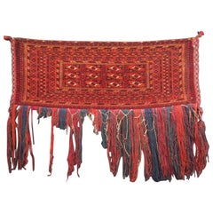 Antique Tekke Turkmen Torba, Original Condition, Good Colour circa 1900