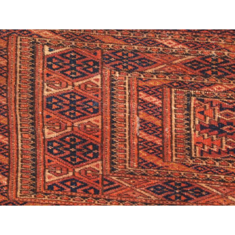 19th Century Antique Tekke Turkmen Torba, Very Fine Weave, Great Condition, circa 1900 For Sale