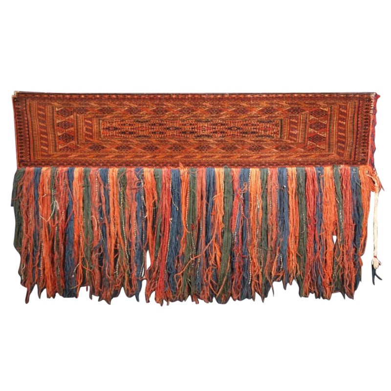 Torba turkmène ancienne Tekke, très beau tissage, excellent état, vers 1900