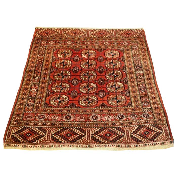Turkmen Traditional Rug Antique Tekke Turkmen 'Wedding' Rug, Circa 1900 For Sale at 1stDibs