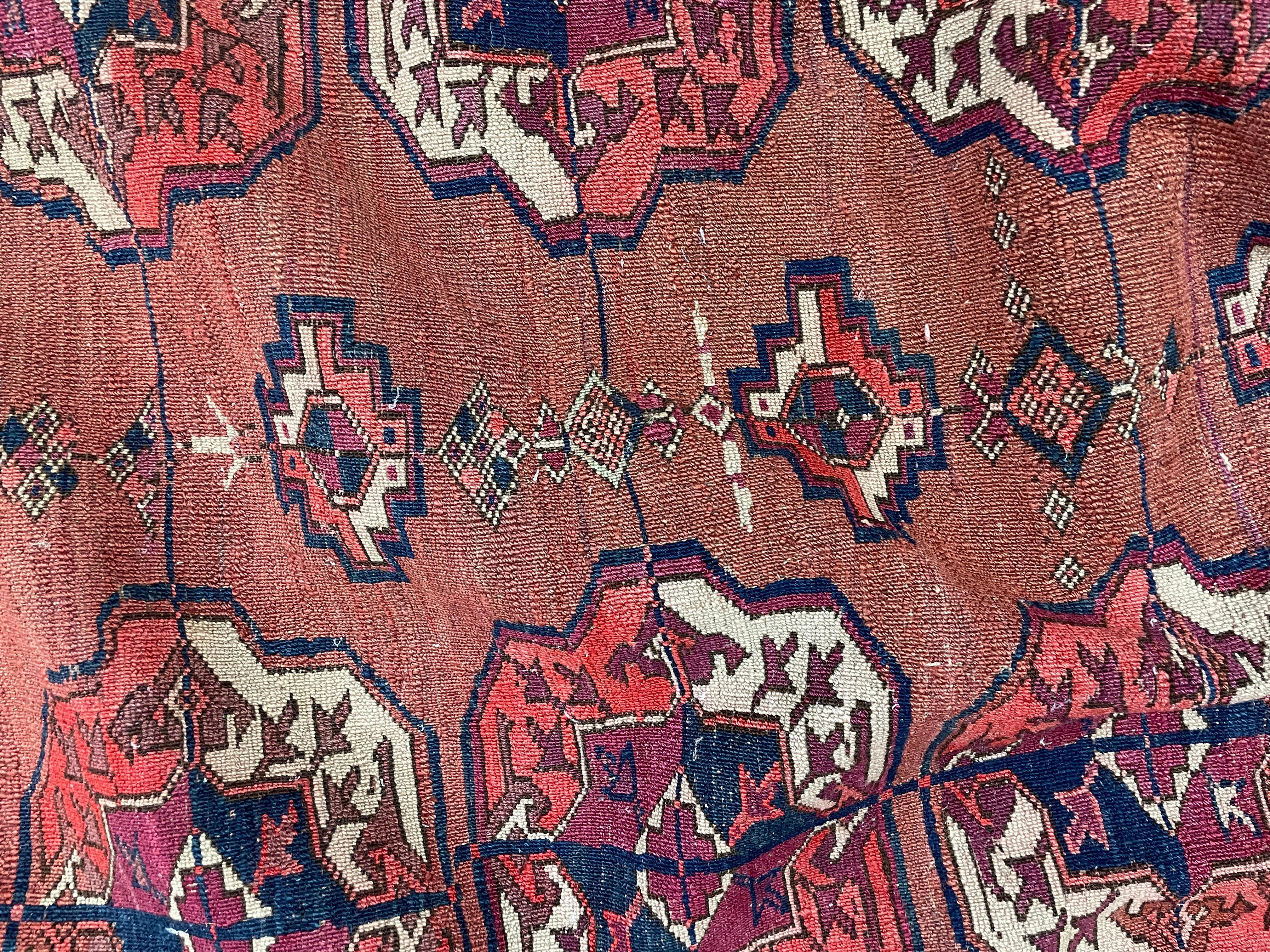 Antiker Tekke Turkoman-Teppich, wie er ist, wie er ist (Stammeskunst) im Angebot