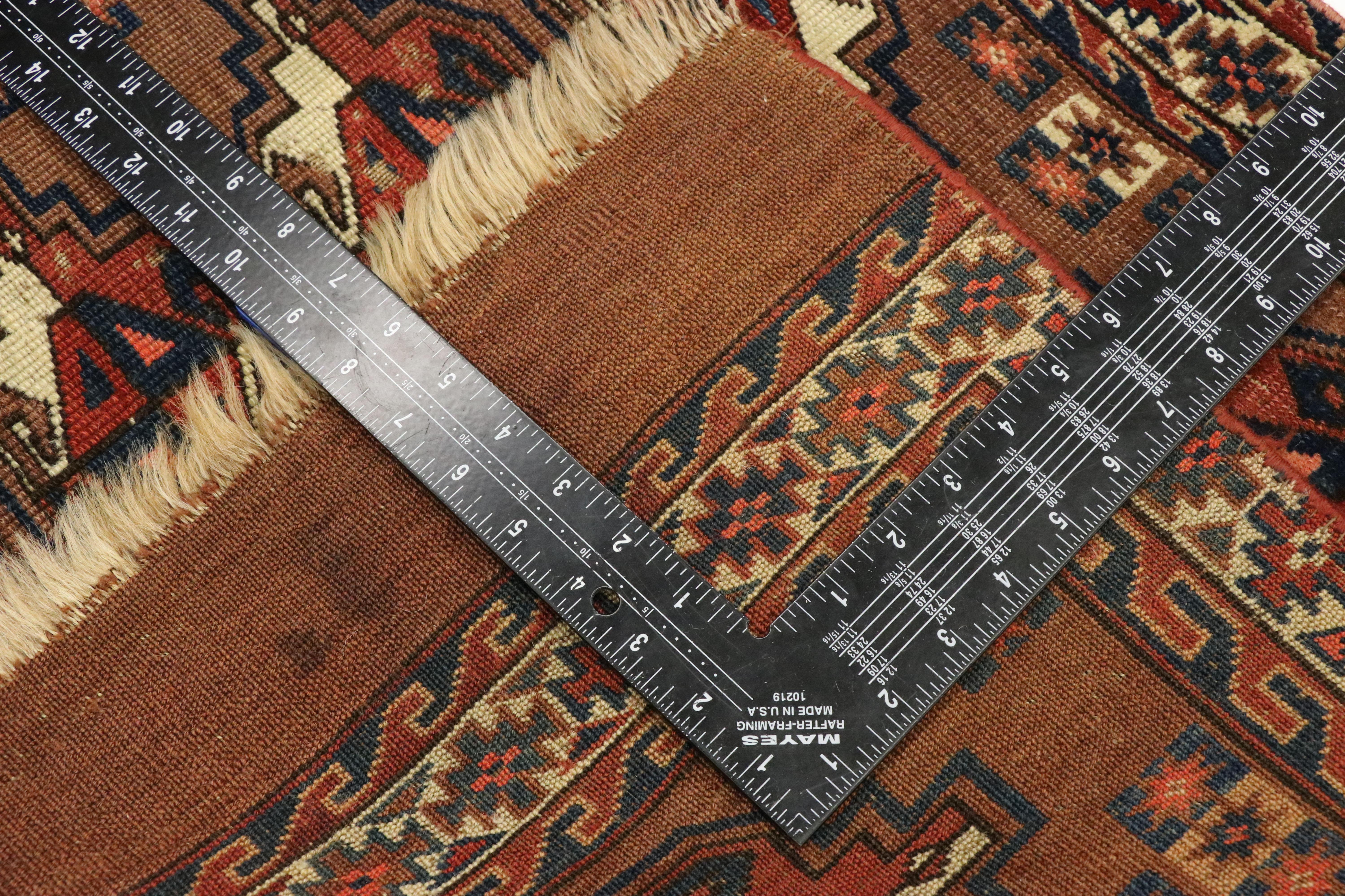 Antiker Tekke Yomud Yomut Saryk Chuval Teppich Bag Face, Turkmenischer Teppich, Turkoman Teppich (Russisch) im Angebot
