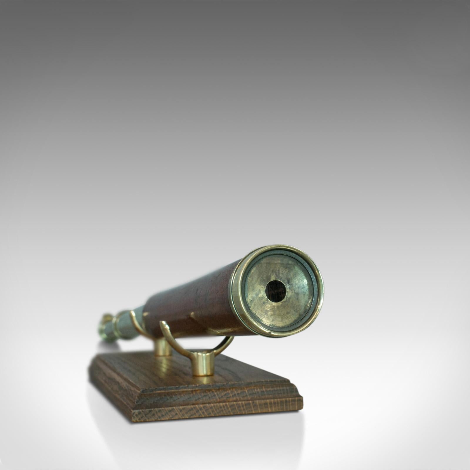 Brass Antique Telescope, 2-Draw, Terrestrial, Astronomical, English, Georgian