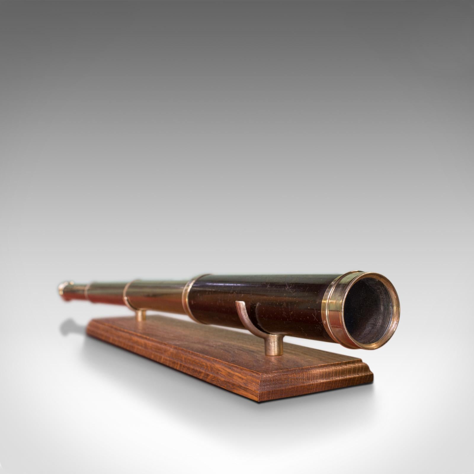 Antique Telescope, 3 Draw, Pocket Refractor, Dollond, London, Mid-19th Century In Good Condition In Hele, Devon, GB