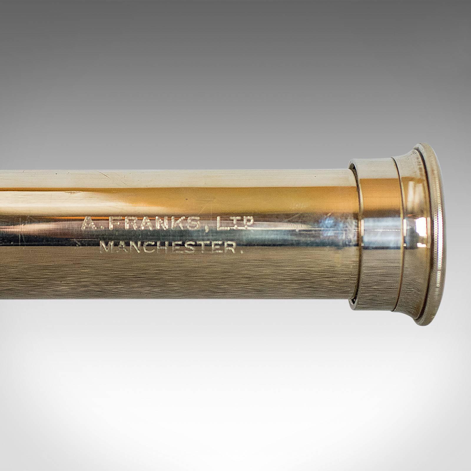 English Antique Telescope, a Franks Ltd, Manchester, Officer of the Watch