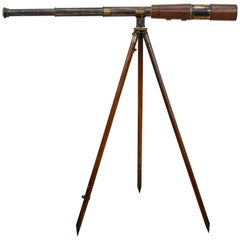 Antique Telescope, Broadhurst Clarkson Signalling MK VI on Signal Stand