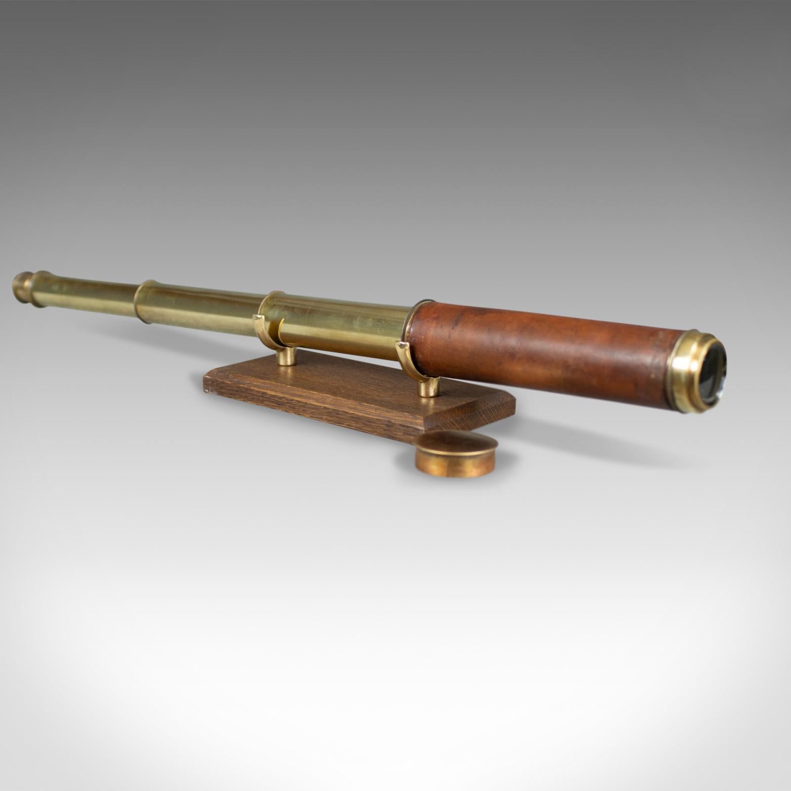 Our Stock # 18.5076

This is an antique telescope dating to the early 19th century, a three draw scope suitable for terrestrial or astronomical use, circa 1830.

Perfect for bird watching, landscape appreciation, wildlife, or maritime observation.