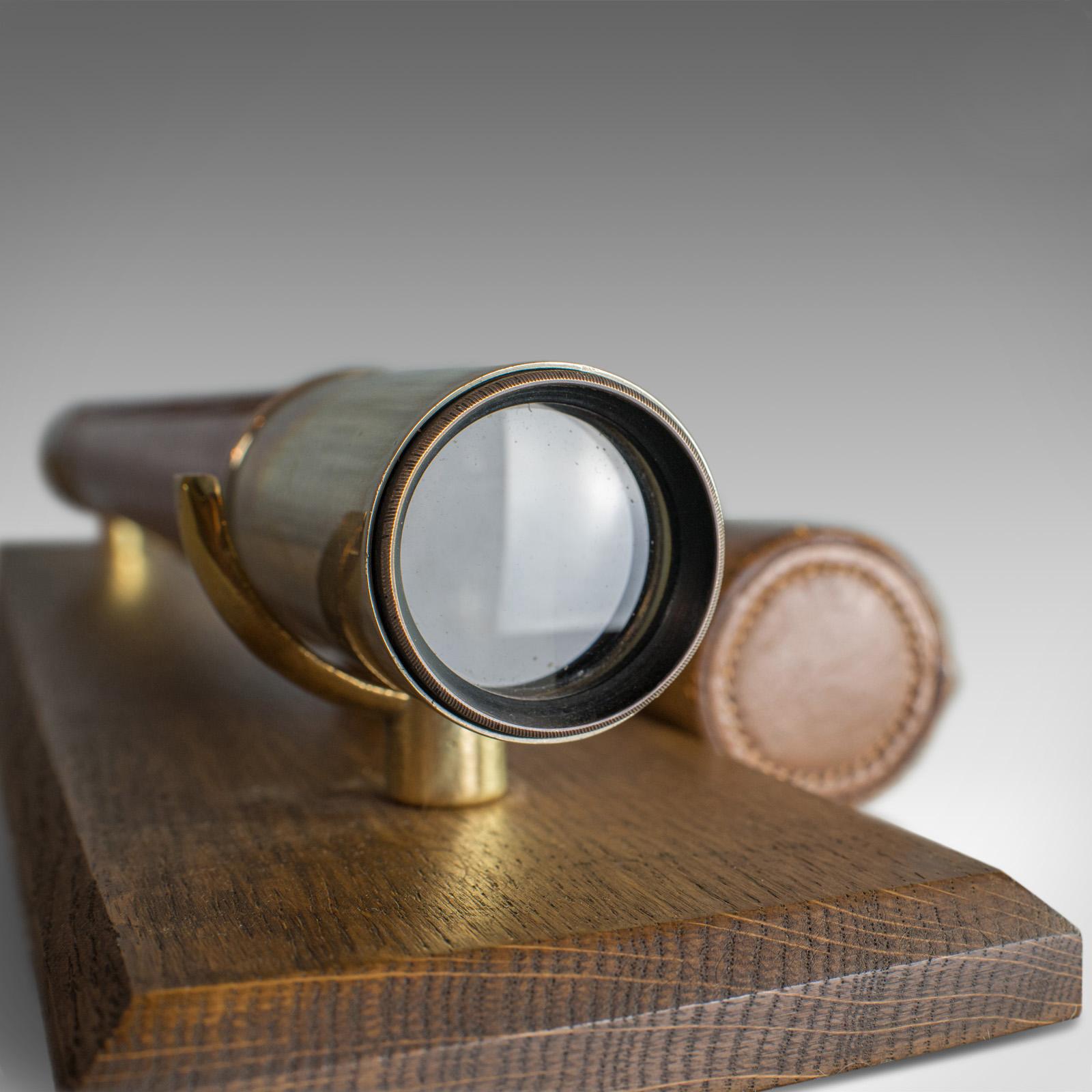 English Antique Telescope, H Hughes and Son, London, Officer of the Watch