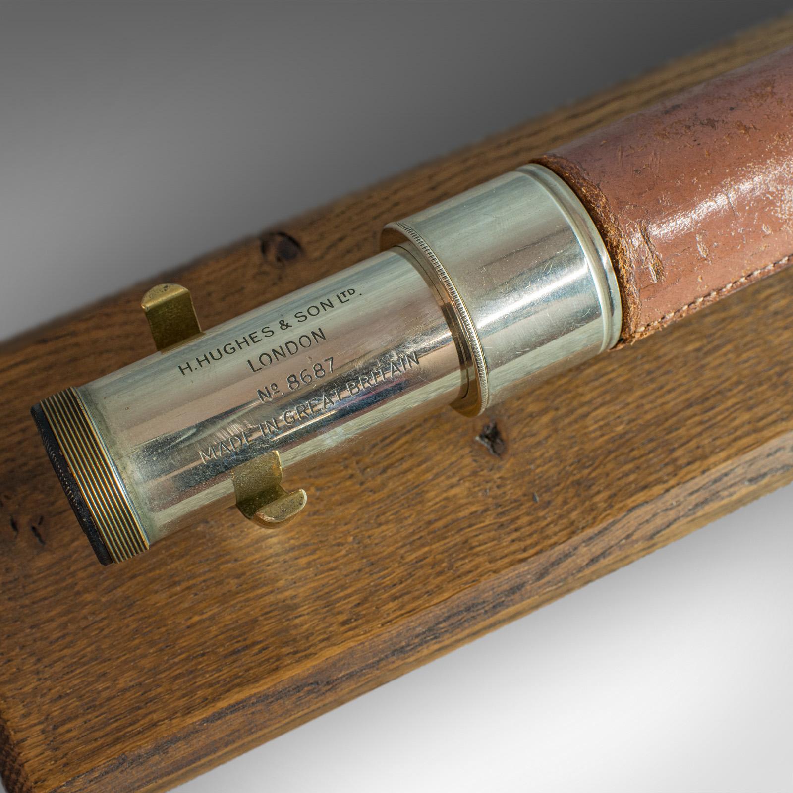 20th Century Antique Telescope, H Hughes and Son, London, Officer of the Watch