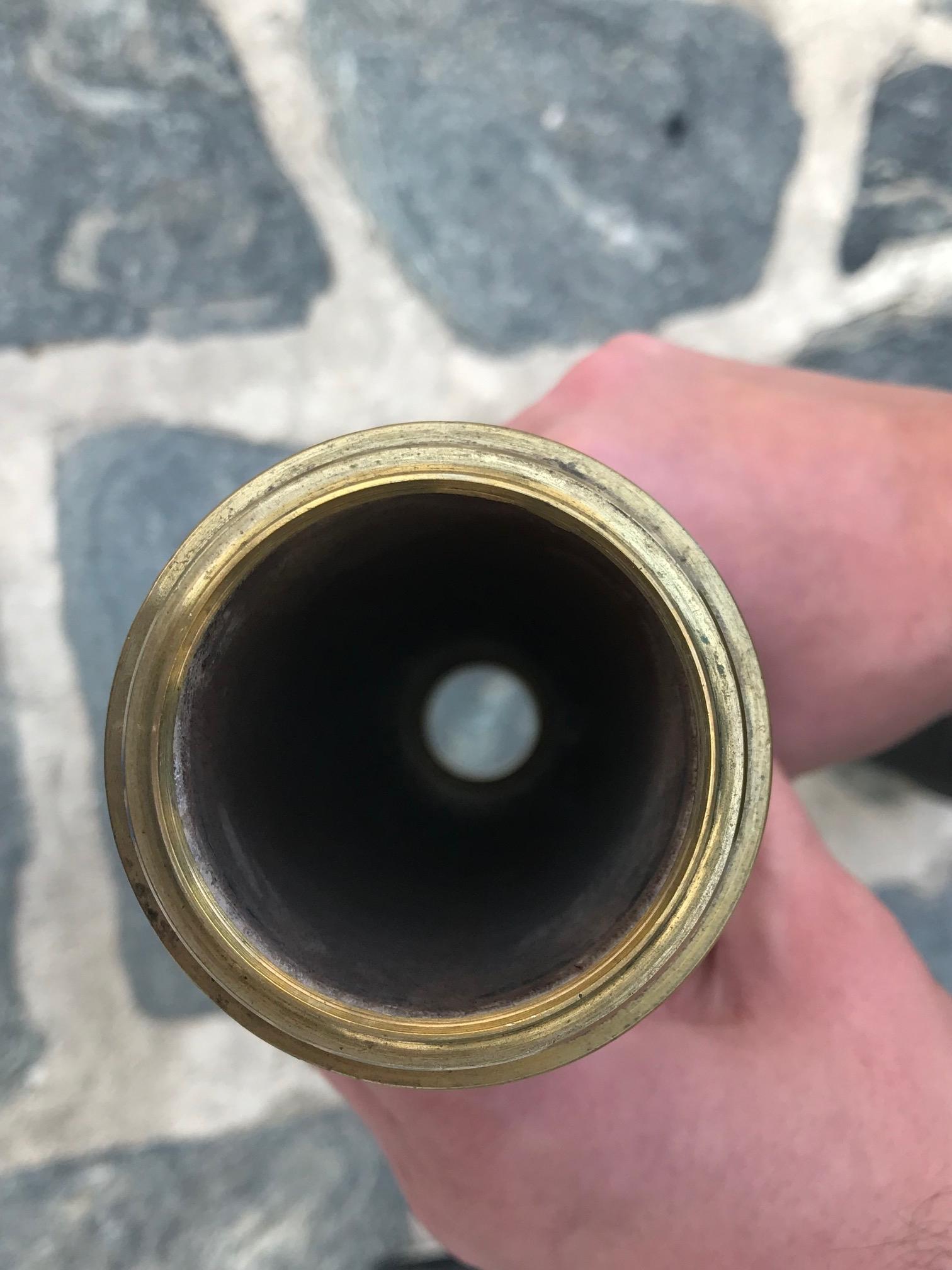 Antique Telescope Made of Brass and Wood, circa 1820 For Sale 12