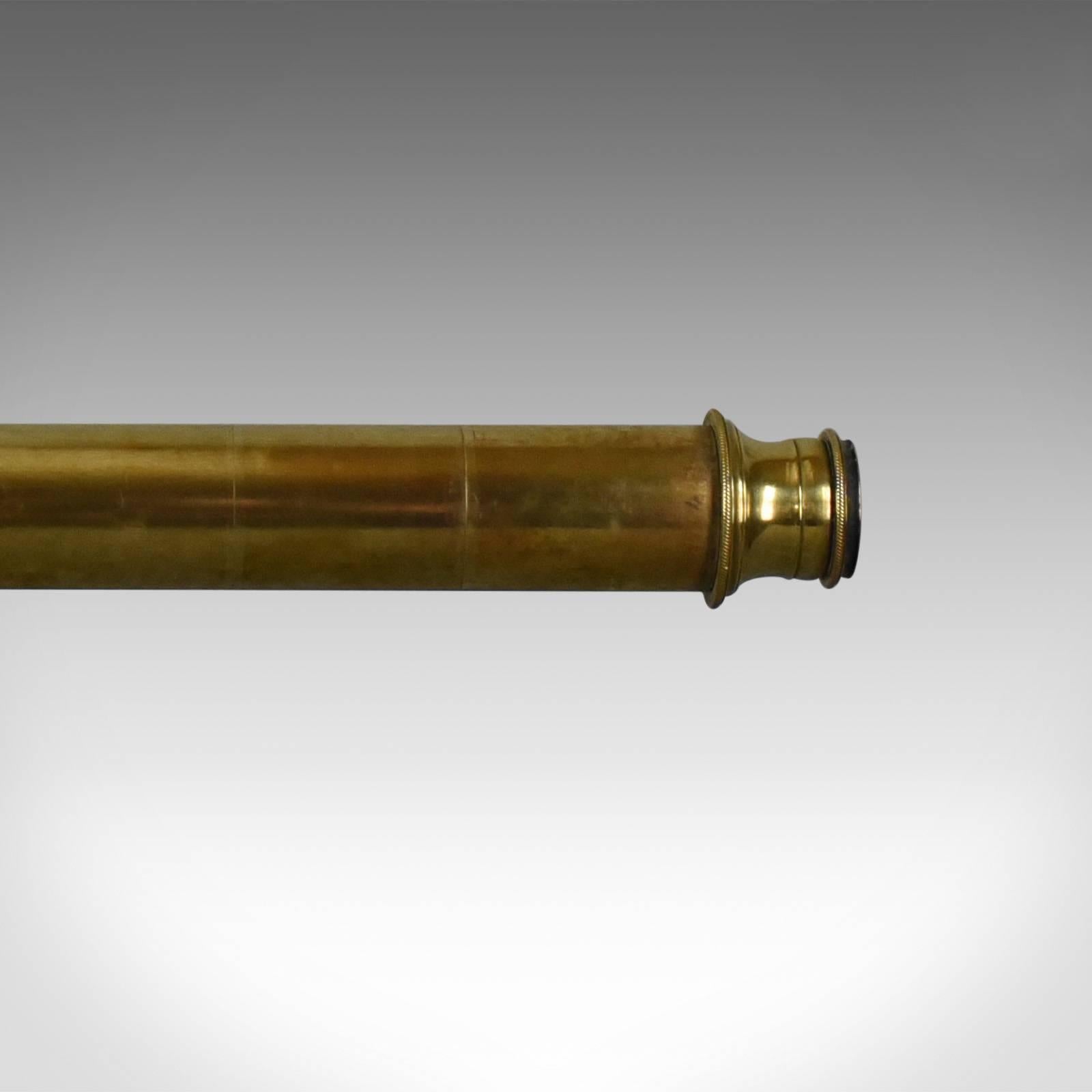 Fruitwood Antique Telescope on Stand, Terrestrial, Astronomical, English, circa 1770