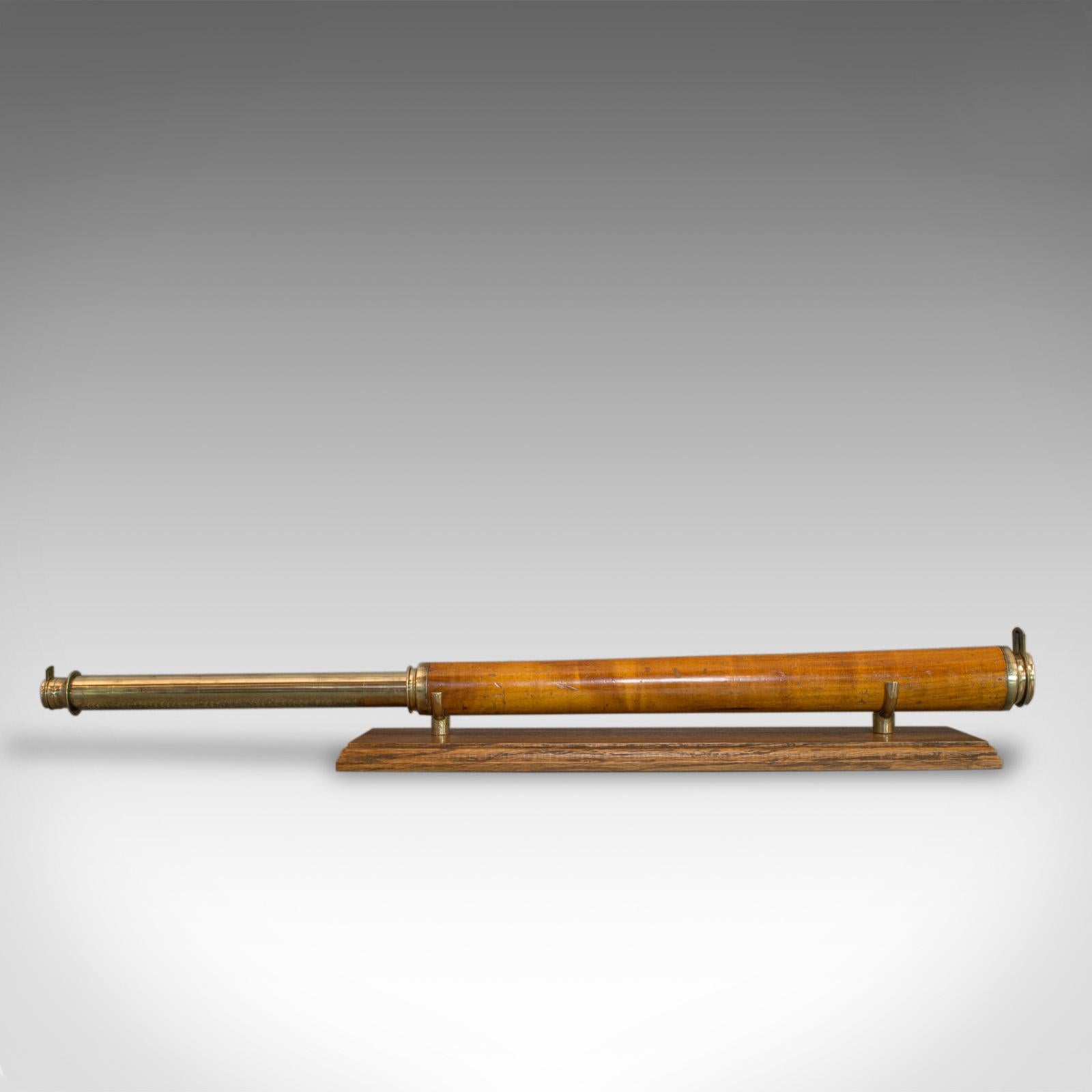 Antique Telescope, Single Draw Refractor, English, Georgian, circa 1760 In Good Condition In Hele, Devon, GB