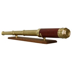 Antique Telescope, Three-Draw Refractor, English, Late Georgian, circa 1800