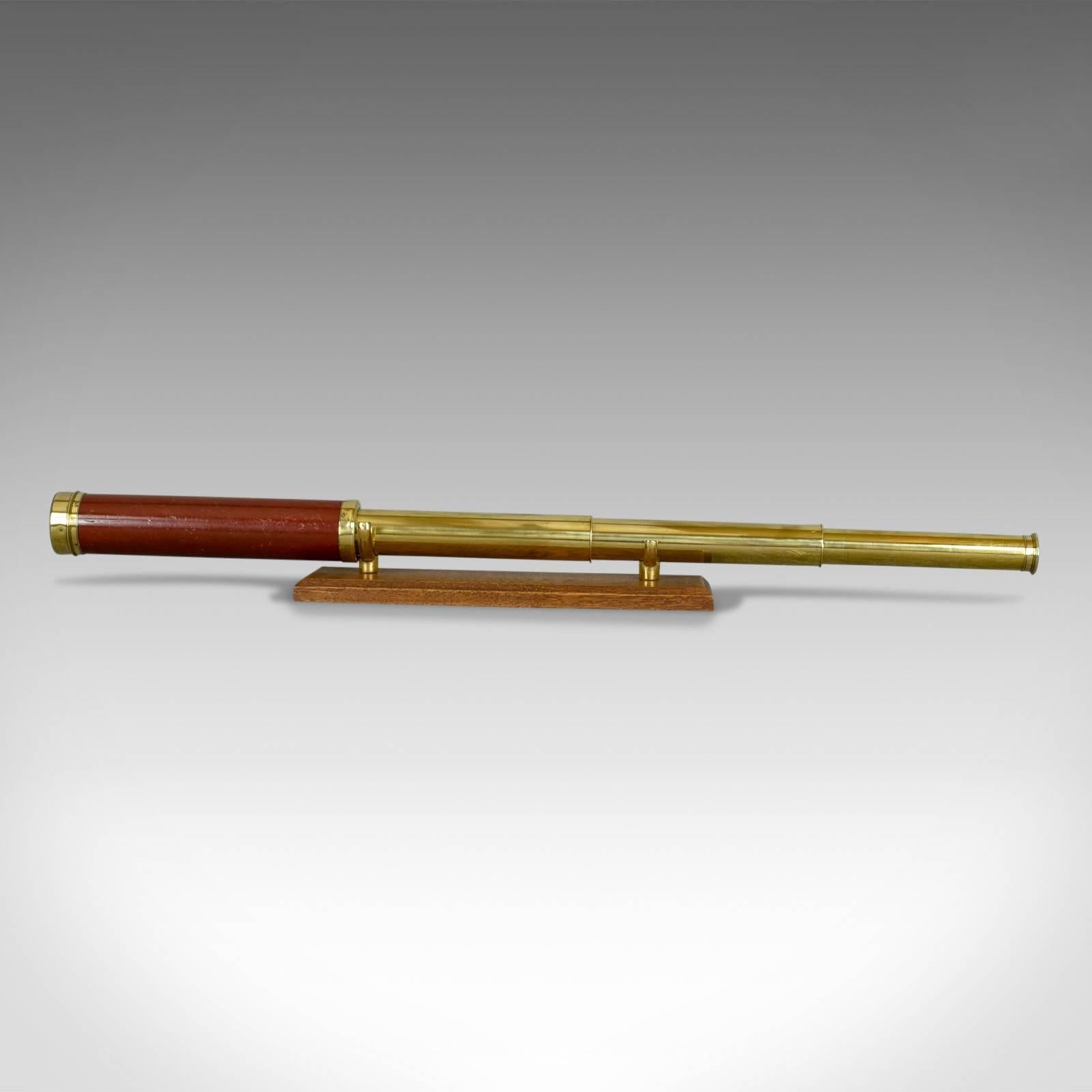 This is an antique telescope, a three draw terrestrial achromatic refractor. An English Georgian piece by Dollond dating to circa 1800.

Perfect for bird watching, landscape appreciation, wildlife, or maritime observation. Equally suitable for