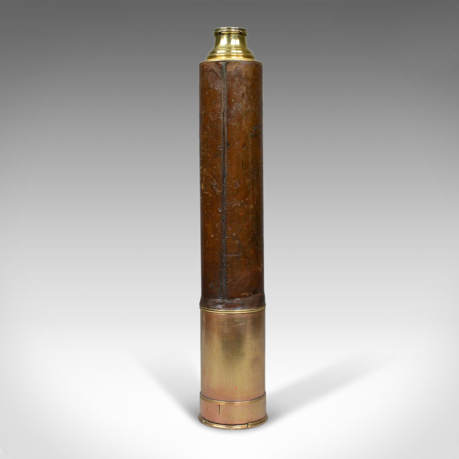 Brass Antique Telescope, Two Draw, Refractor, Stampa and Son, London, circa 1810