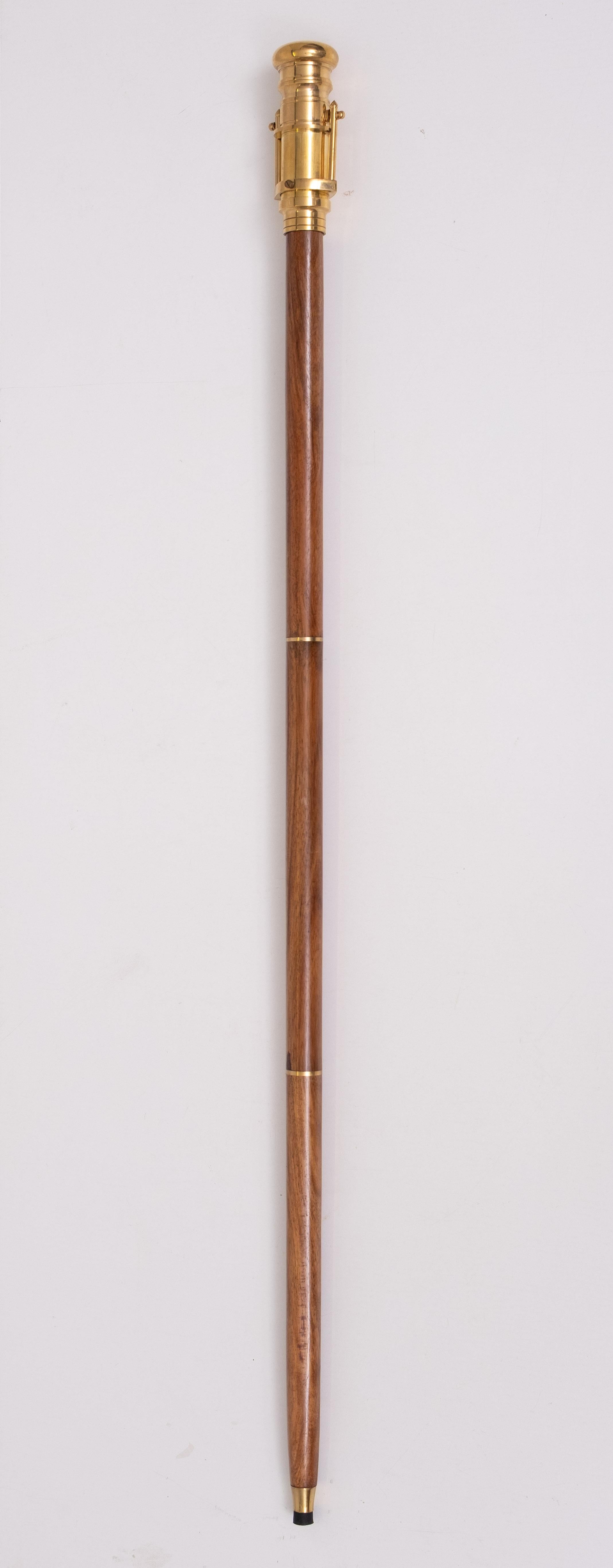 Steampunk Antique  Telescope Walking Stick Marine Telescope Cane For Sale