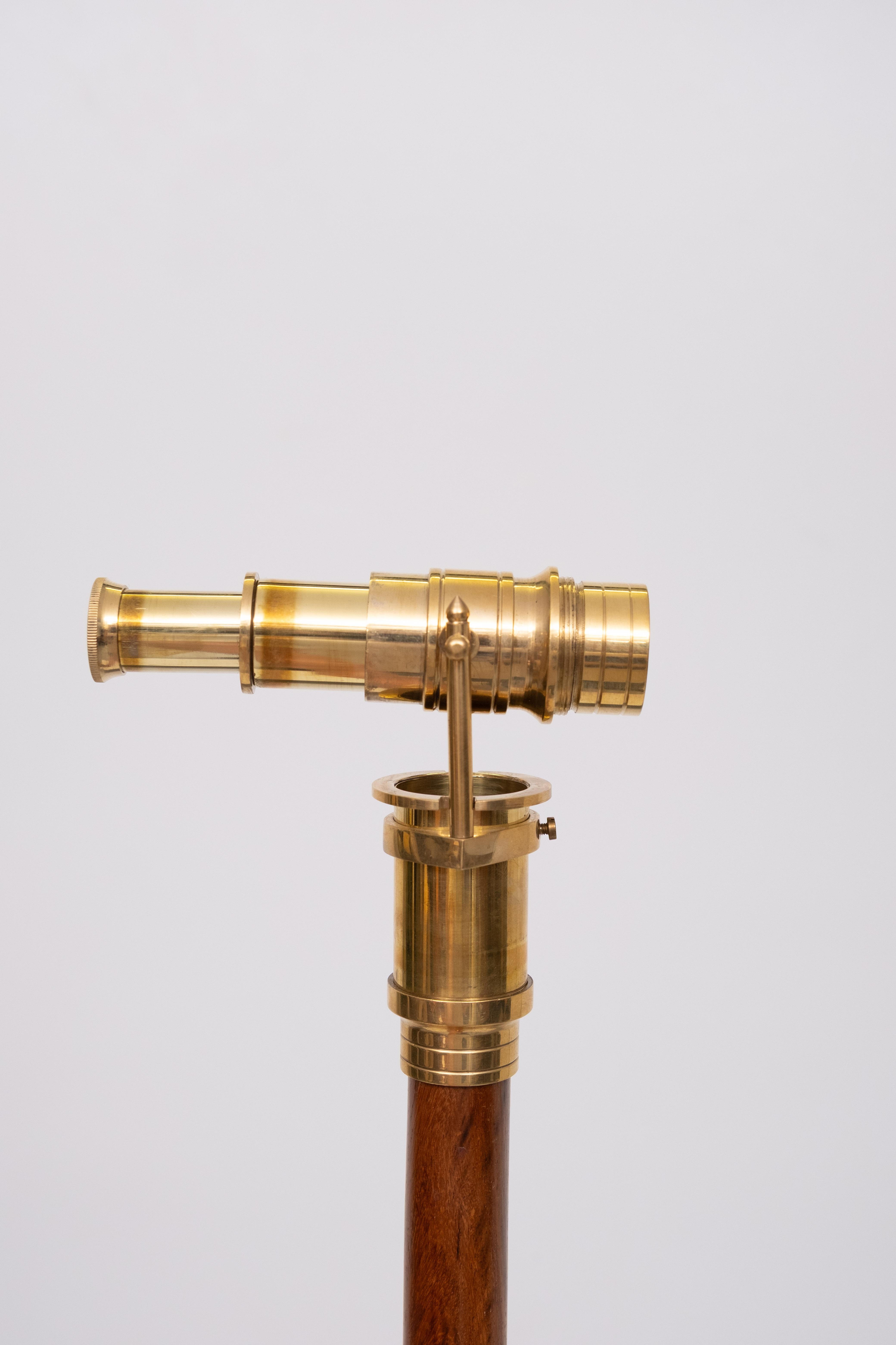 Antique  Telescope Walking Stick Marine Telescope Cane For Sale 2