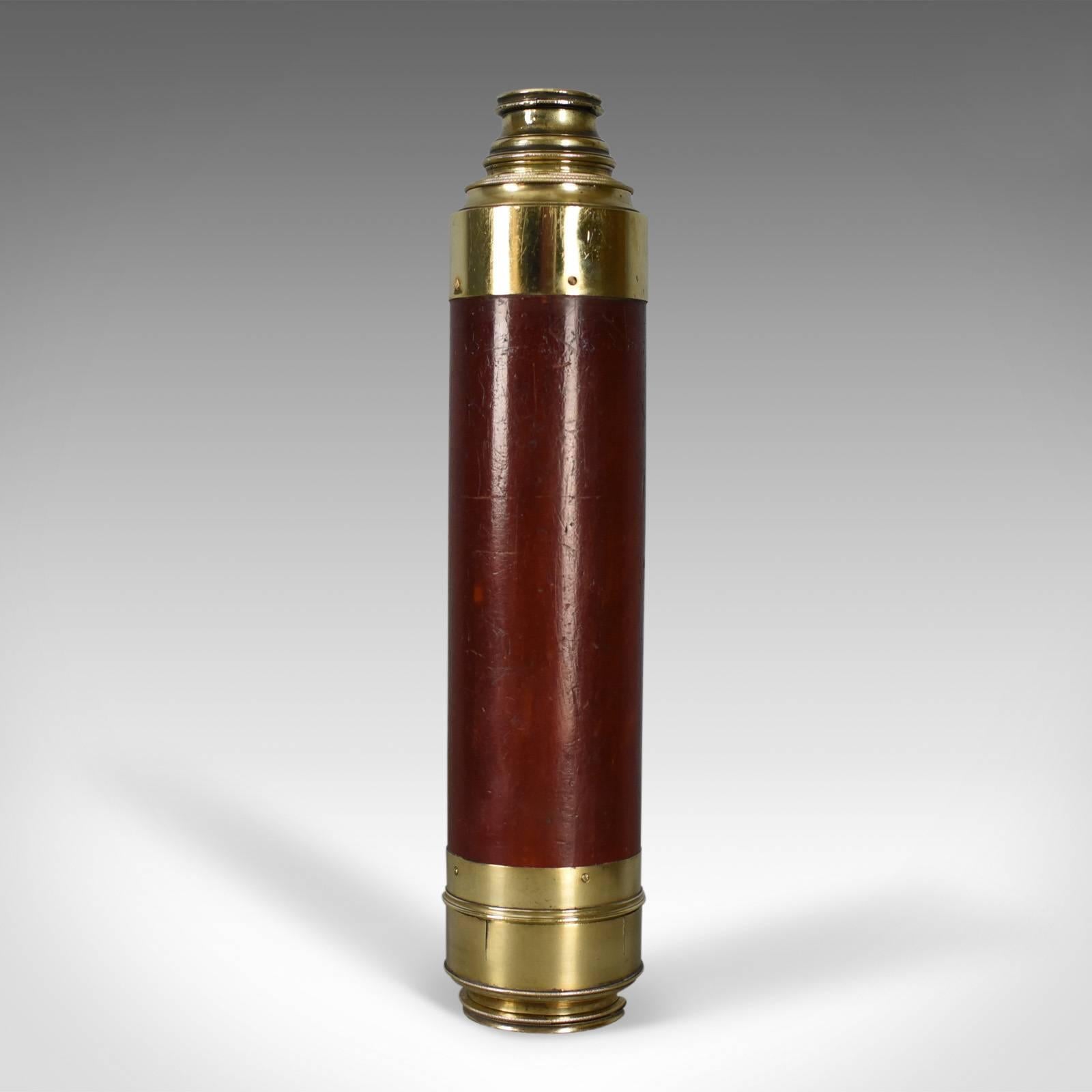 Antique Telescope, Three-Draw Refractor, English, Late Georgian, circa 1800 2