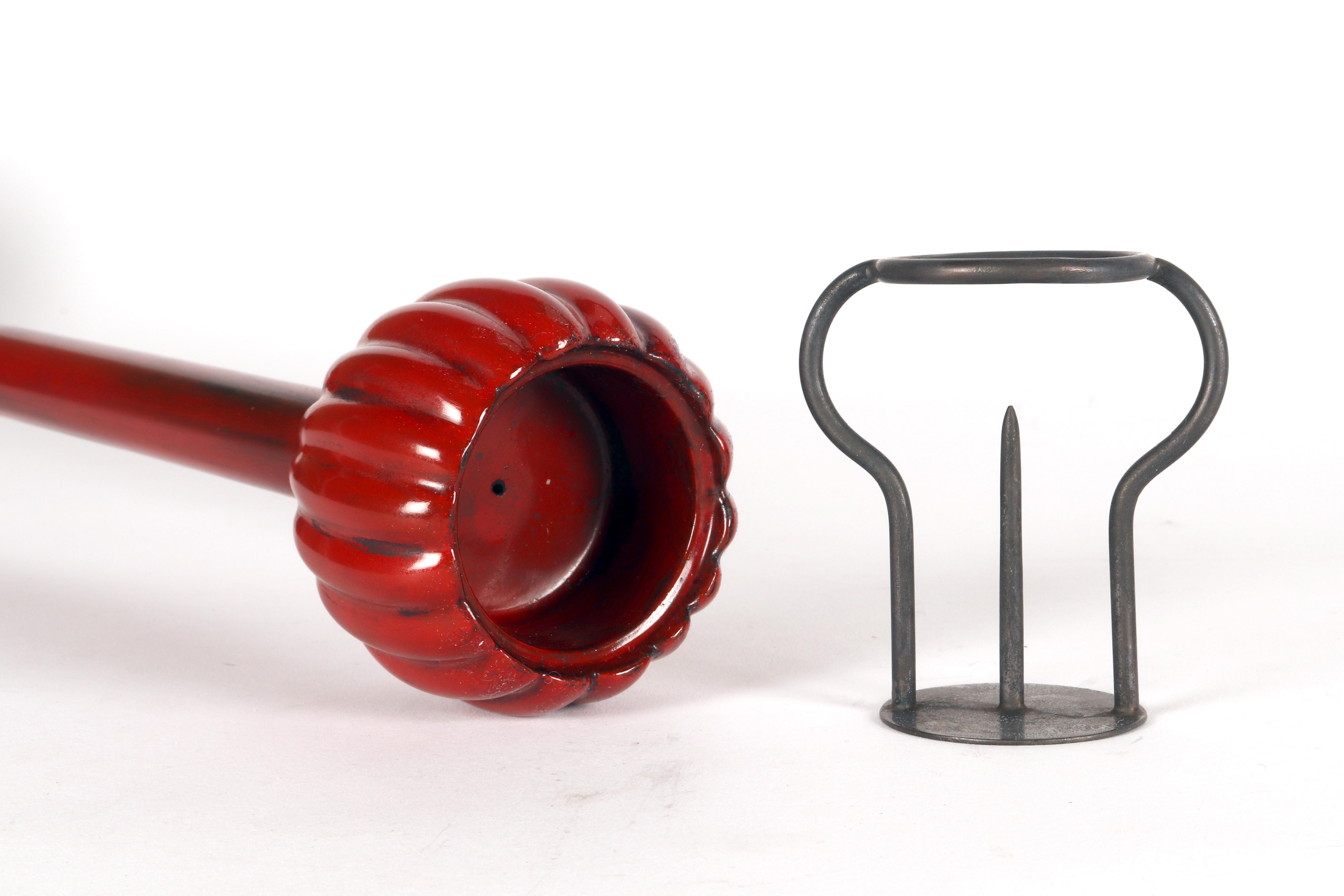Antique temple Shokudai candlestick Japan end of 19th century. For Sale 7