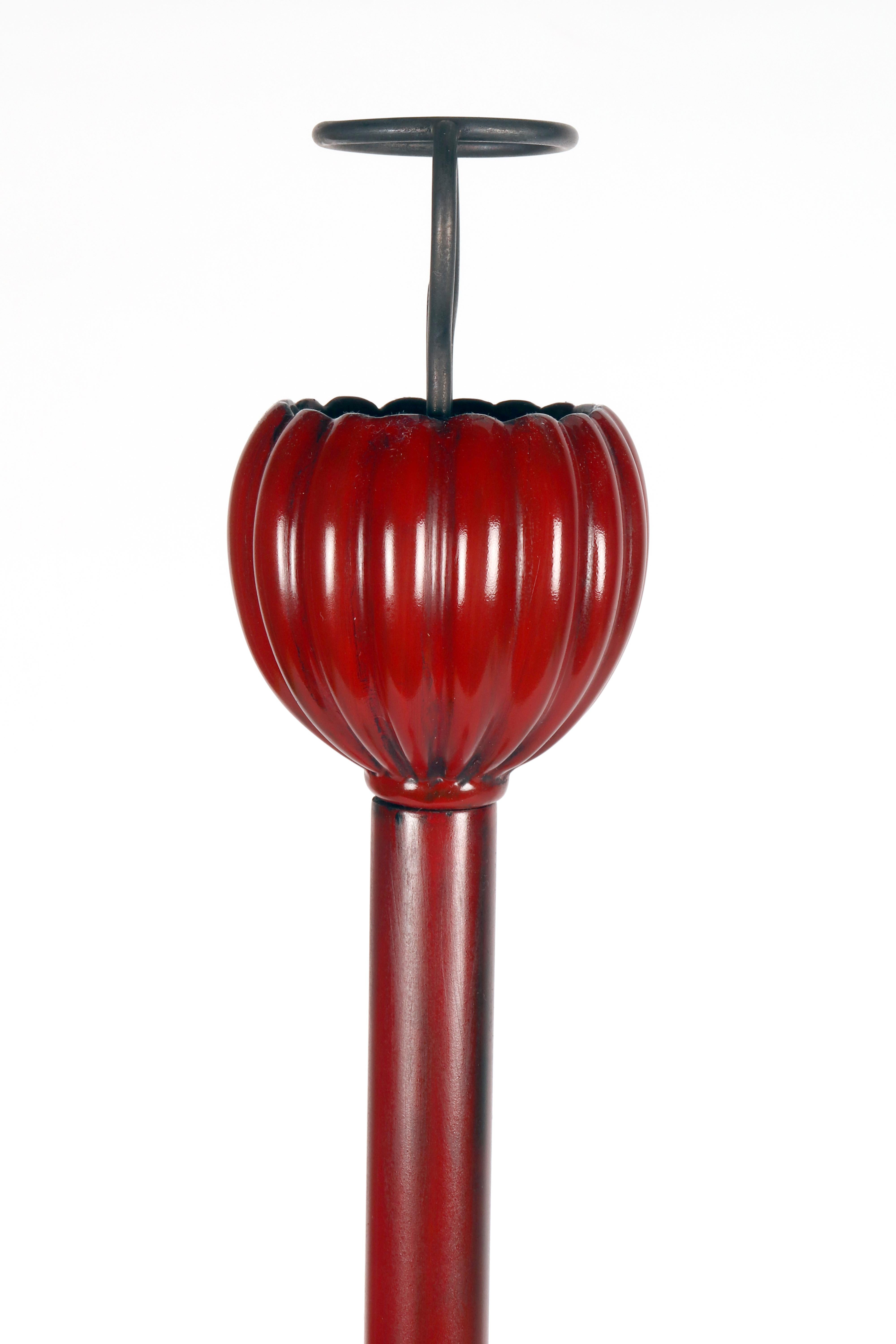 19th Century Antique temple Shokudai candlestick Japan end of 19th century. For Sale