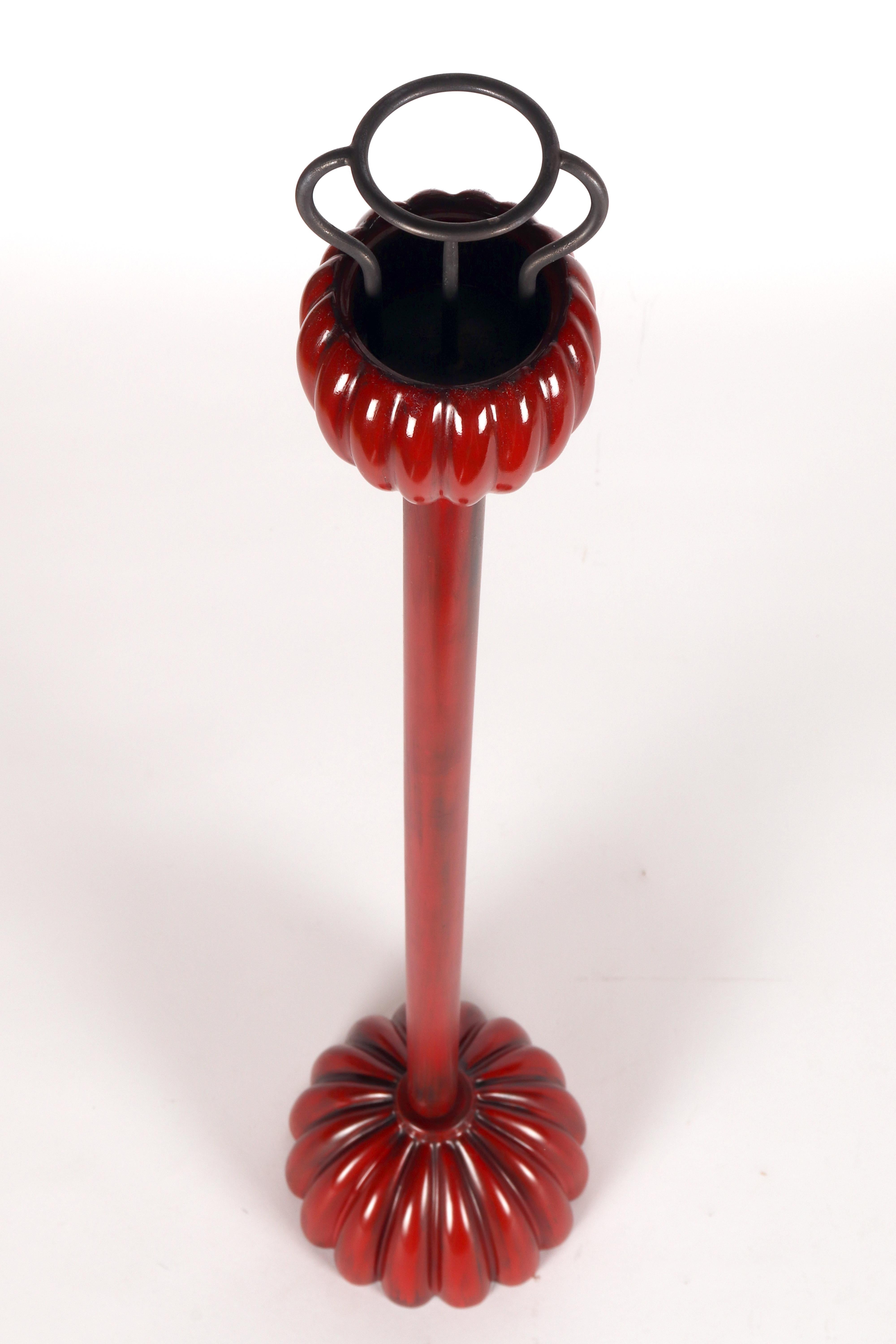 Antique temple Shokudai candlestick Japan end of 19th century. For Sale 3