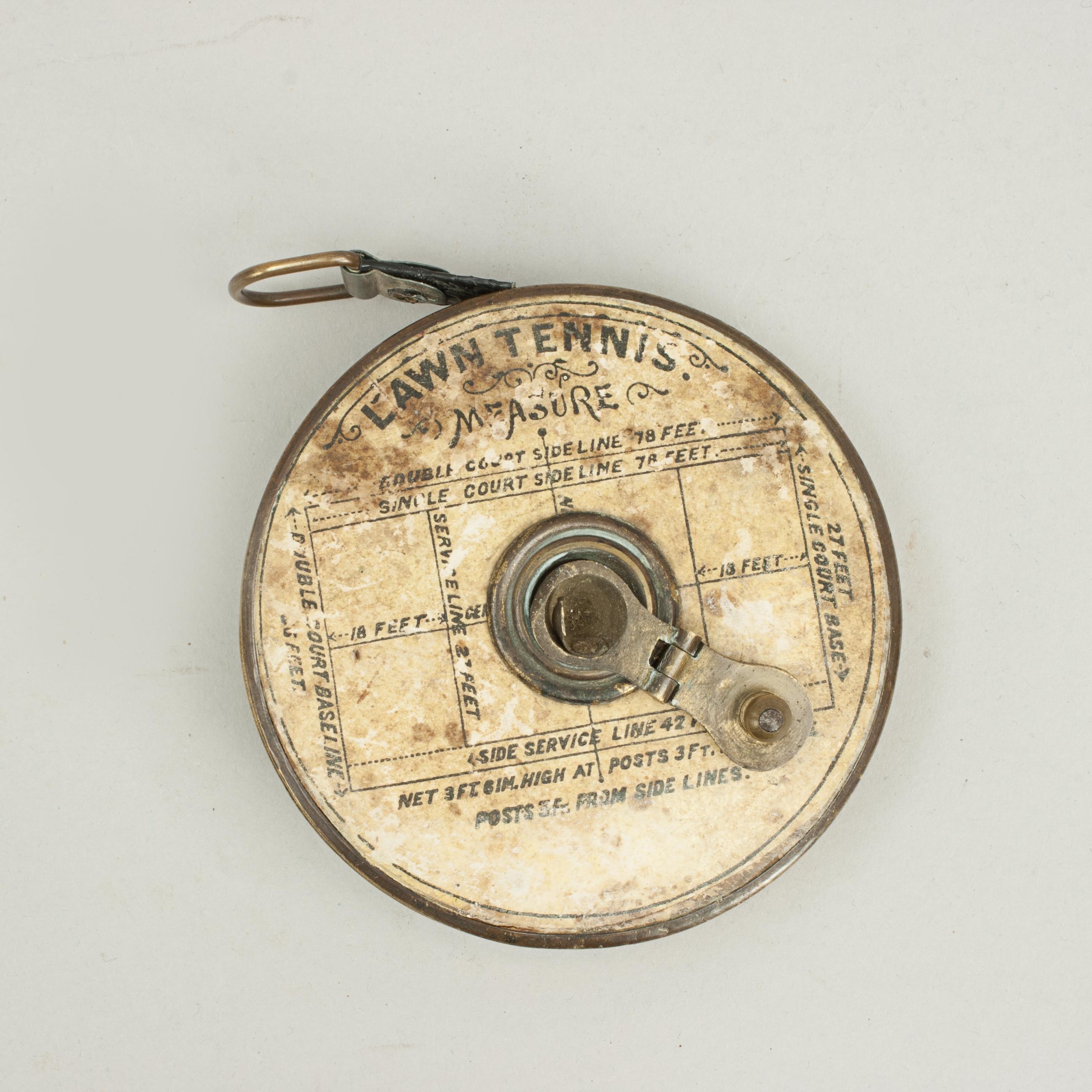 Antique, Tennis Court Tape Measure 1