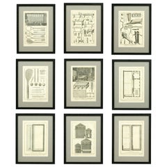 Antique Tennis Engravings, Paulmerie, Set of 9